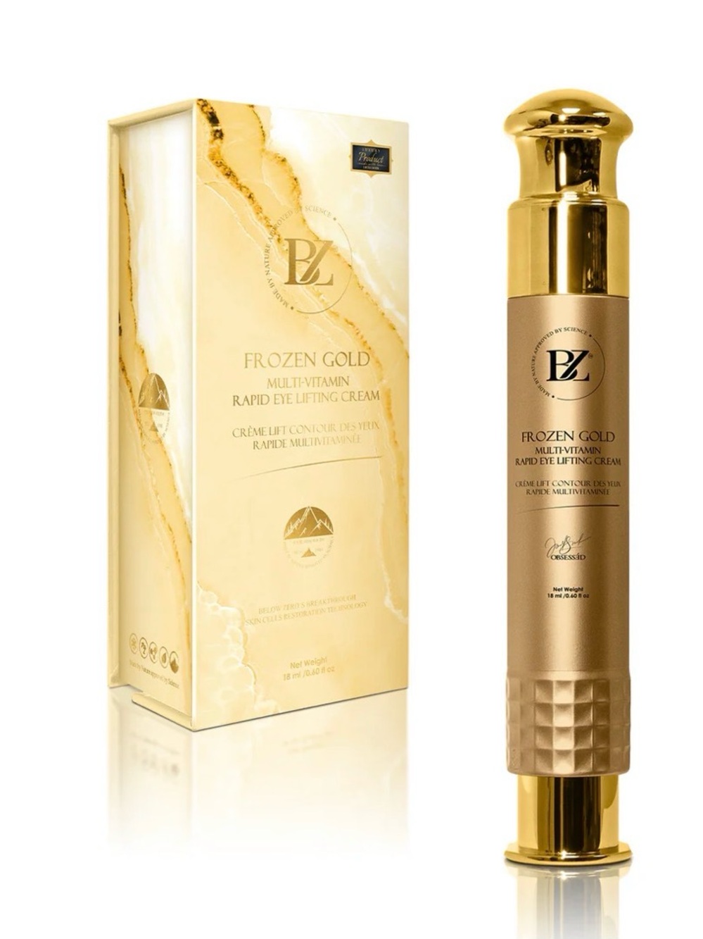 Below Zero Frozen Gold Multi-Vitamin Rapid Eye Lifting Cream
